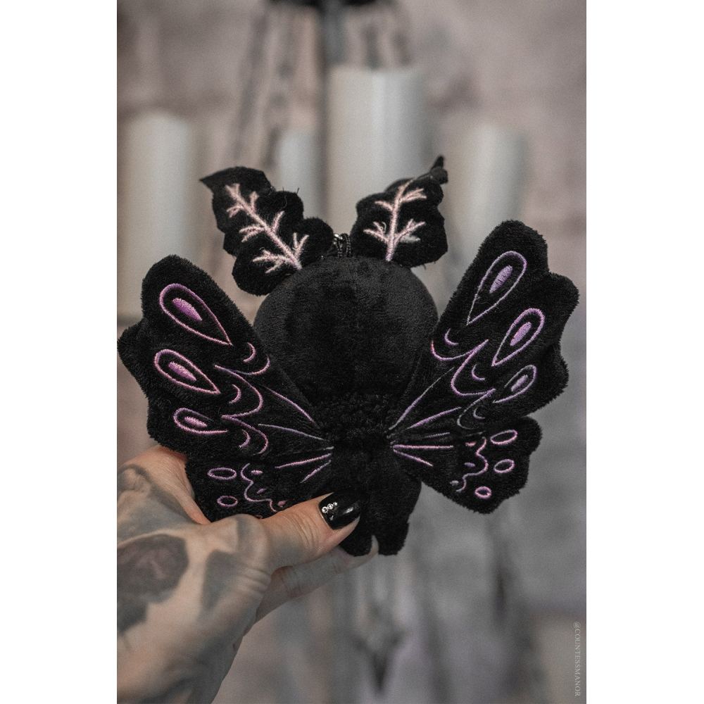 Vampire Freaks - Lunar Moth Plush 3DSchlÃ¼sselbund - Schwarz/Rosa